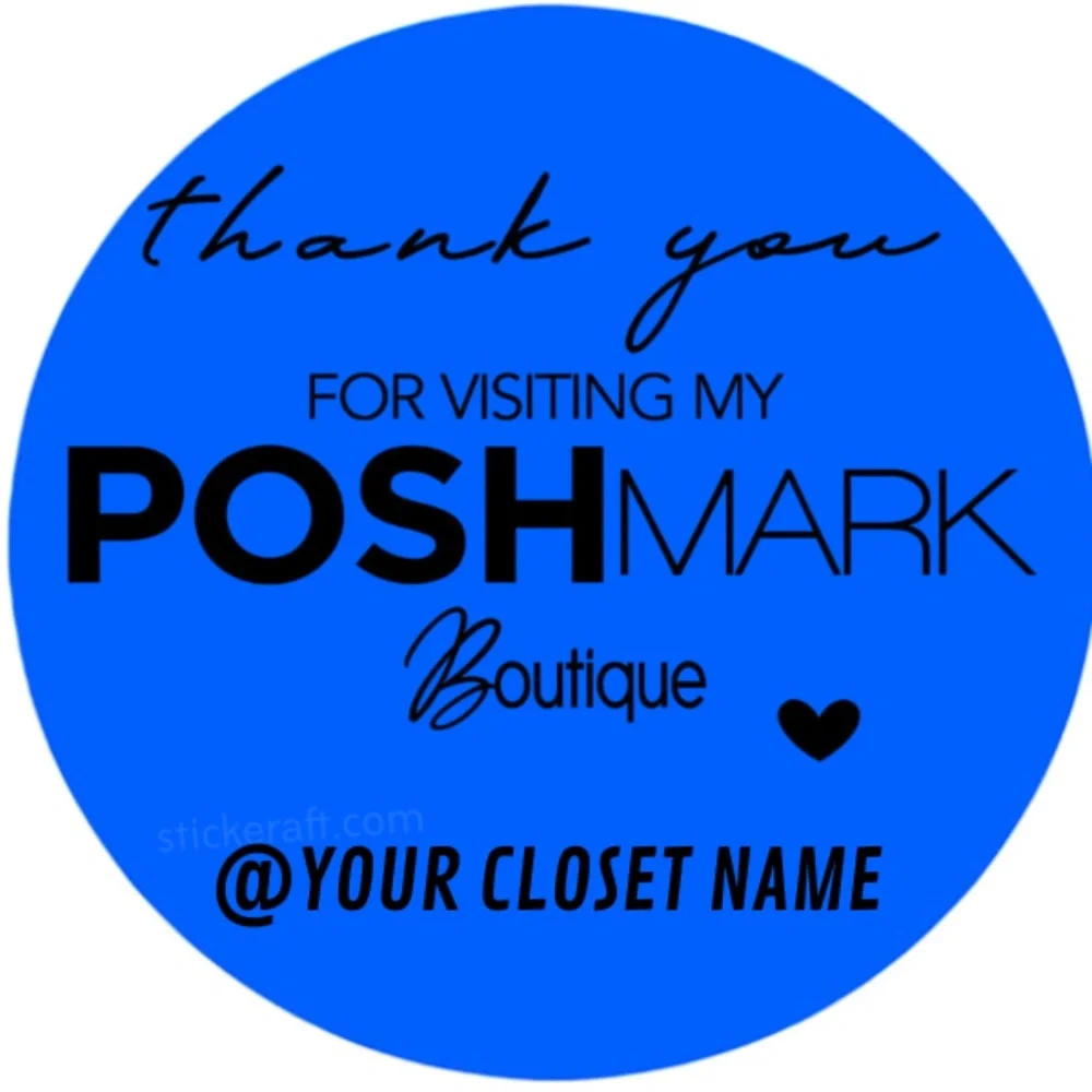 Custom Poshmark Closet Stickers | 2 Inch Round Thank You Labels – STICKERS NEW